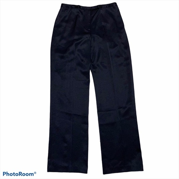 Bloomingdales Now Black Satin Pants M